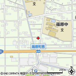 静岡県浜松市中央区篠原町20148周辺の地図