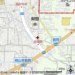 岡山県岡山市中区長岡584-3周辺の地図