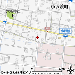 静岡県浜松市中央区小沢渡町834周辺の地図