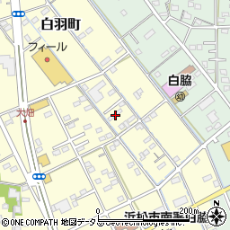 静岡県浜松市中央区白羽町538周辺の地図