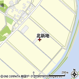 愛知県田原市吉胡町北新地周辺の地図