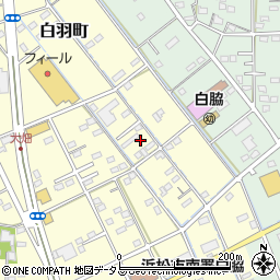 静岡県浜松市中央区白羽町535周辺の地図
