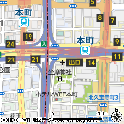 なか卯大阪本町店周辺の地図