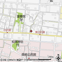 静岡県浜松市中央区小沢渡町599周辺の地図