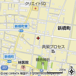 静岡県浜松市中央区新橋町1131周辺の地図