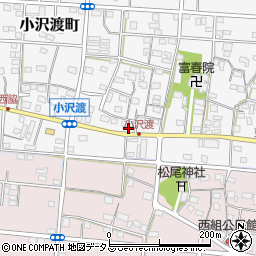 静岡県浜松市中央区小沢渡町575周辺の地図