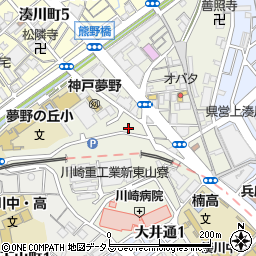 兵庫県神戸市兵庫区東山町4丁目37-3周辺の地図