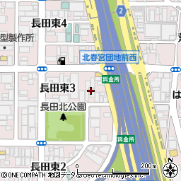 リコー関西株式会社　東大阪第一営業所周辺の地図