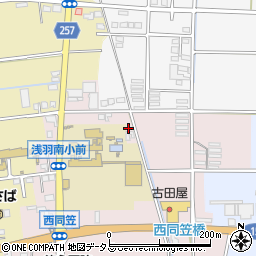 静岡県袋井市西同笠75周辺の地図