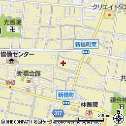 静岡県浜松市中央区新橋町1038周辺の地図