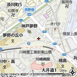 兵庫県神戸市兵庫区東山町4丁目37-2周辺の地図