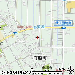 静岡県浜松市中央区寺脇町周辺の地図