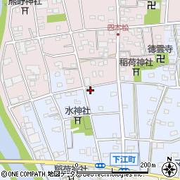 静岡県浜松市中央区下江町132周辺の地図