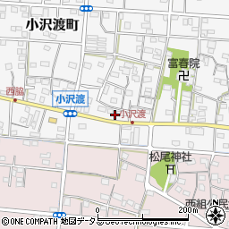 静岡県浜松市中央区小沢渡町573周辺の地図