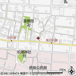 静岡県浜松市中央区小沢渡町598周辺の地図