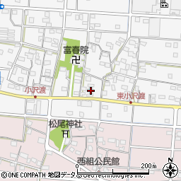 静岡県浜松市中央区小沢渡町597周辺の地図