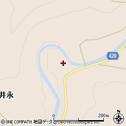 広島県府中市上下町井永832周辺の地図