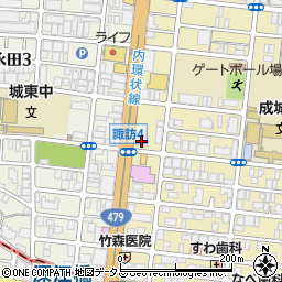 ビッグモーター　深江橋店周辺の地図