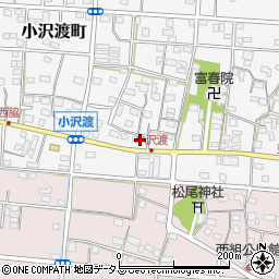 静岡県浜松市中央区小沢渡町574周辺の地図