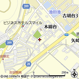 愛知県田原市吉胡町木綿台105周辺の地図