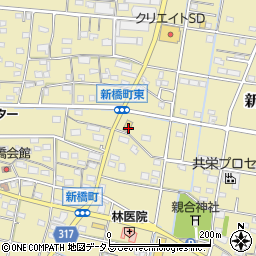 静岡県浜松市中央区新橋町1116周辺の地図