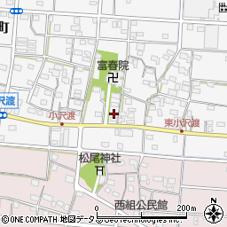 静岡県浜松市中央区小沢渡町595周辺の地図