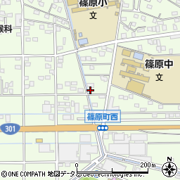 静岡県浜松市中央区篠原町20150周辺の地図