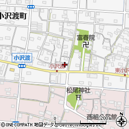 静岡県浜松市中央区小沢渡町582周辺の地図