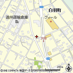 静岡県浜松市中央区白羽町465周辺の地図