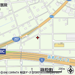 静岡県浜松市中央区篠原町21073周辺の地図