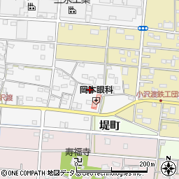 静岡県浜松市中央区小沢渡町688周辺の地図