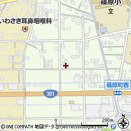 静岡県浜松市中央区篠原町20081周辺の地図