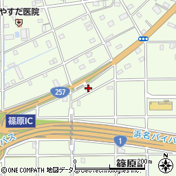 静岡県浜松市中央区篠原町21054周辺の地図