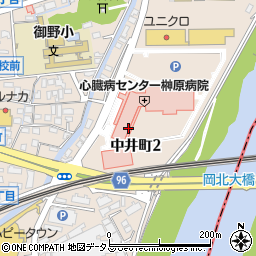 岡山県岡山市北区中井町周辺の地図