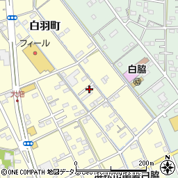 静岡県浜松市中央区白羽町539周辺の地図
