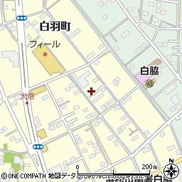 静岡県浜松市中央区白羽町540周辺の地図