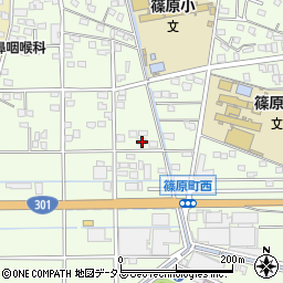 静岡県浜松市中央区篠原町20125周辺の地図