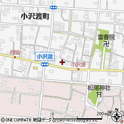 静岡県浜松市中央区小沢渡町567周辺の地図