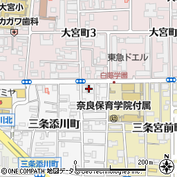 ホンダドリーム奈良周辺の地図