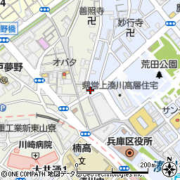兵庫県神戸市兵庫区荒田町4丁目28-5周辺の地図