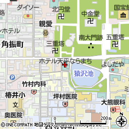 天平ホテル周辺の地図