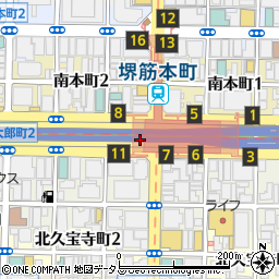 ぢどり家 堺筋本町店周辺の地図