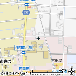 静岡県袋井市西同笠73-1周辺の地図