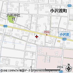 静岡県浜松市中央区小沢渡町835周辺の地図