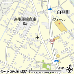 静岡県浜松市中央区白羽町434周辺の地図