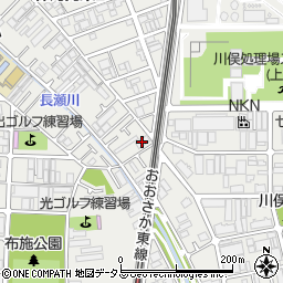 メルベーユ高井田周辺の地図