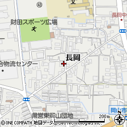 岡山県岡山市中区長岡260-5周辺の地図