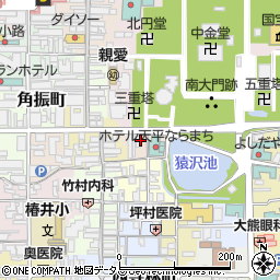 奈良県奈良市樽井町周辺の地図