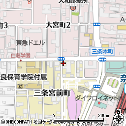 カーブスＪＲ奈良店周辺の地図