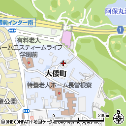奈良県奈良市大倭町周辺の地図